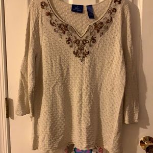 JH collections 3/4 sleeve dress top (3)